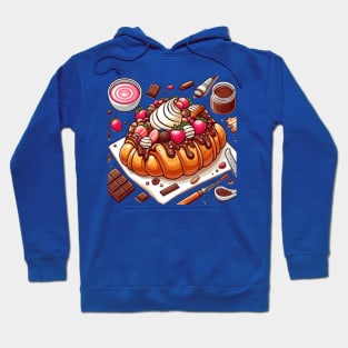 Chocolate Croisant V Hoodie